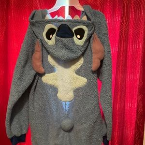 Stitch zip up onesie
